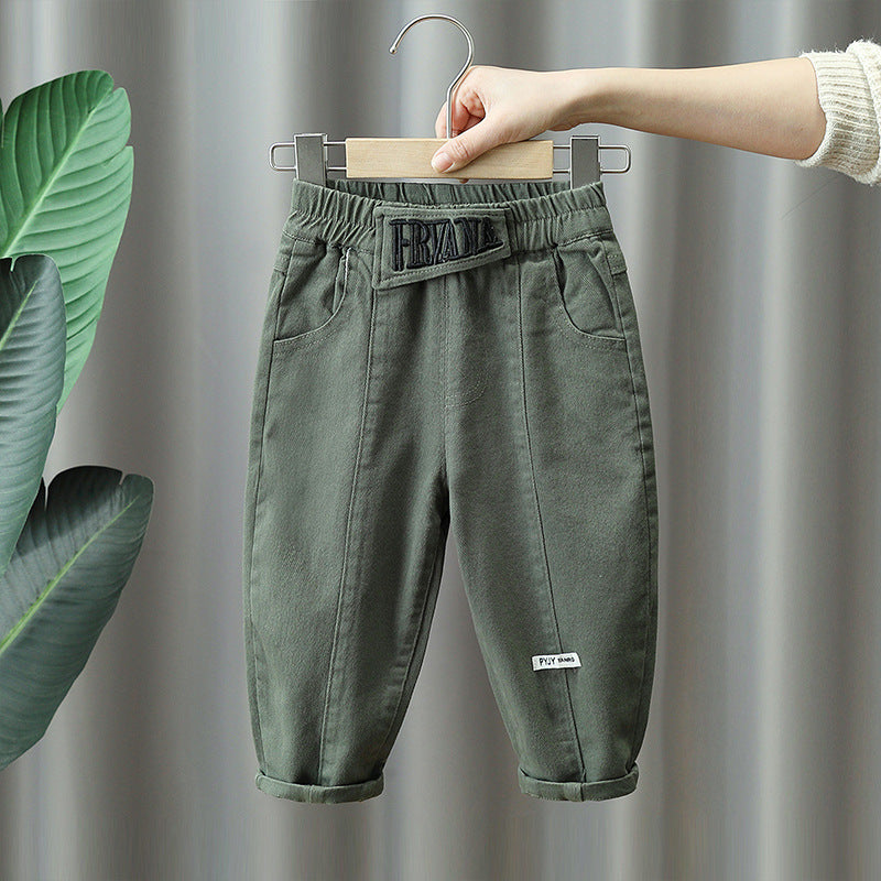 Casual Cargo Pants for Boys Spring Autumn