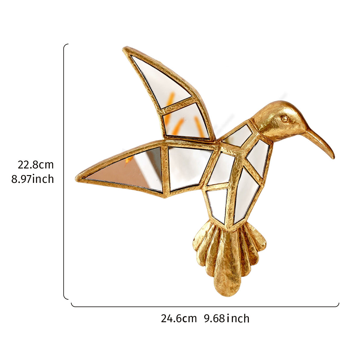 Golden Hummingbird Home Decoration Crafts