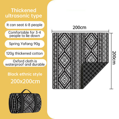 Portable Waterproof & Sandproof Picnic Blanket, Compact Outdoor Mat for Beach, Camping, Hiking, Travel