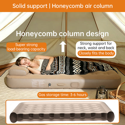 One-Touch Self-Inflating Air Mattress with Built-in Pump – Portable, Moisture-Resistant Camping & Travel Air Bed