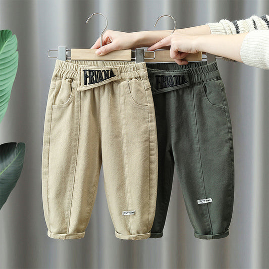 Casual Cargo Pants for Boys Spring Autumn
