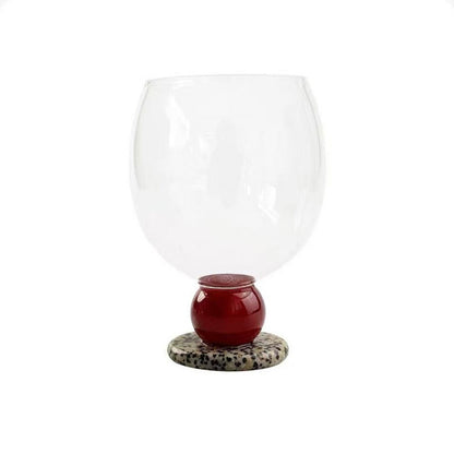 Handmade Jade Ball Goblet – Borosilicate Heat-Resistant Glass Cup for Wine, Champagne, Coffee & Latte
