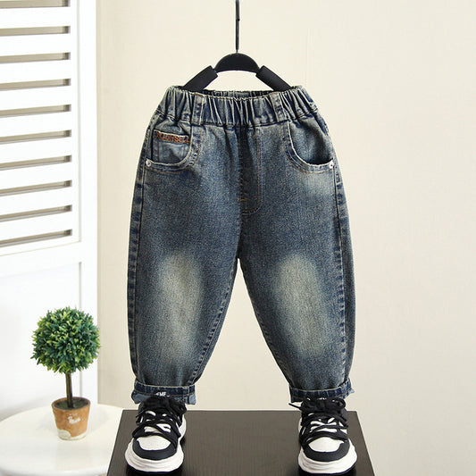 Casual Soft Denim Pants for Boys Spring Autumn Style