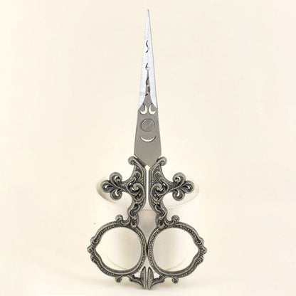 European Victorian Carved Scissors – Retro Embroidery Thread Snips, Cross Stitch Scissors, Tea Ceremony Tailoring Shears