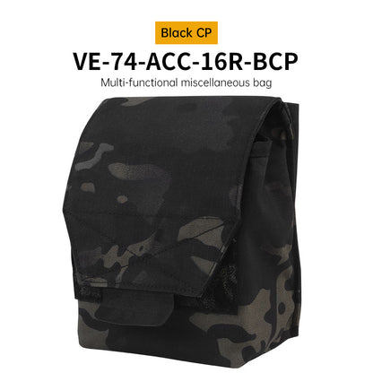 Tactical Laser Cut MOLLE Admin Pouch, Multi-Use Utility Bag for 5.56 & 9mm Mag Storage, First Aid & EDC Organizer