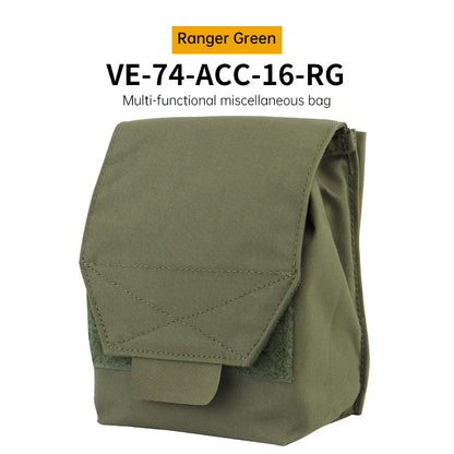Tactical Laser Cut MOLLE Admin Pouch, Multi-Use Utility Bag for 5.56 & 9mm Mag Storage, First Aid & EDC Organizer