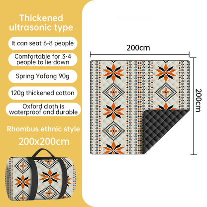 Portable Waterproof & Sandproof Picnic Blanket, Compact Outdoor Mat for Beach, Camping, Hiking, Travel