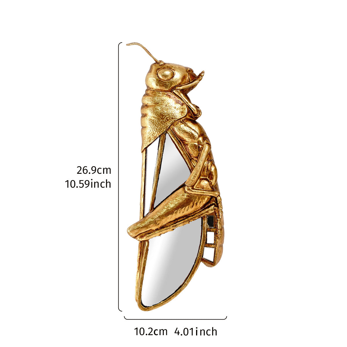 Golden mirror locust pendant