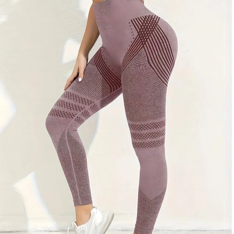 High waisted and high stretch yoga pants