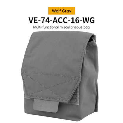 Tactical Laser Cut MOLLE Admin Pouch, Multi-Use Utility Bag for 5.56 & 9mm Mag Storage, First Aid & EDC Organizer