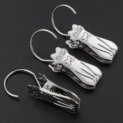 Cat Shaped Curtain Clips with Large Hooks  Window Tie Back Holders