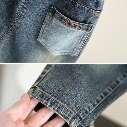 Casual Soft Denim Pants for Boys Spring Autumn Style