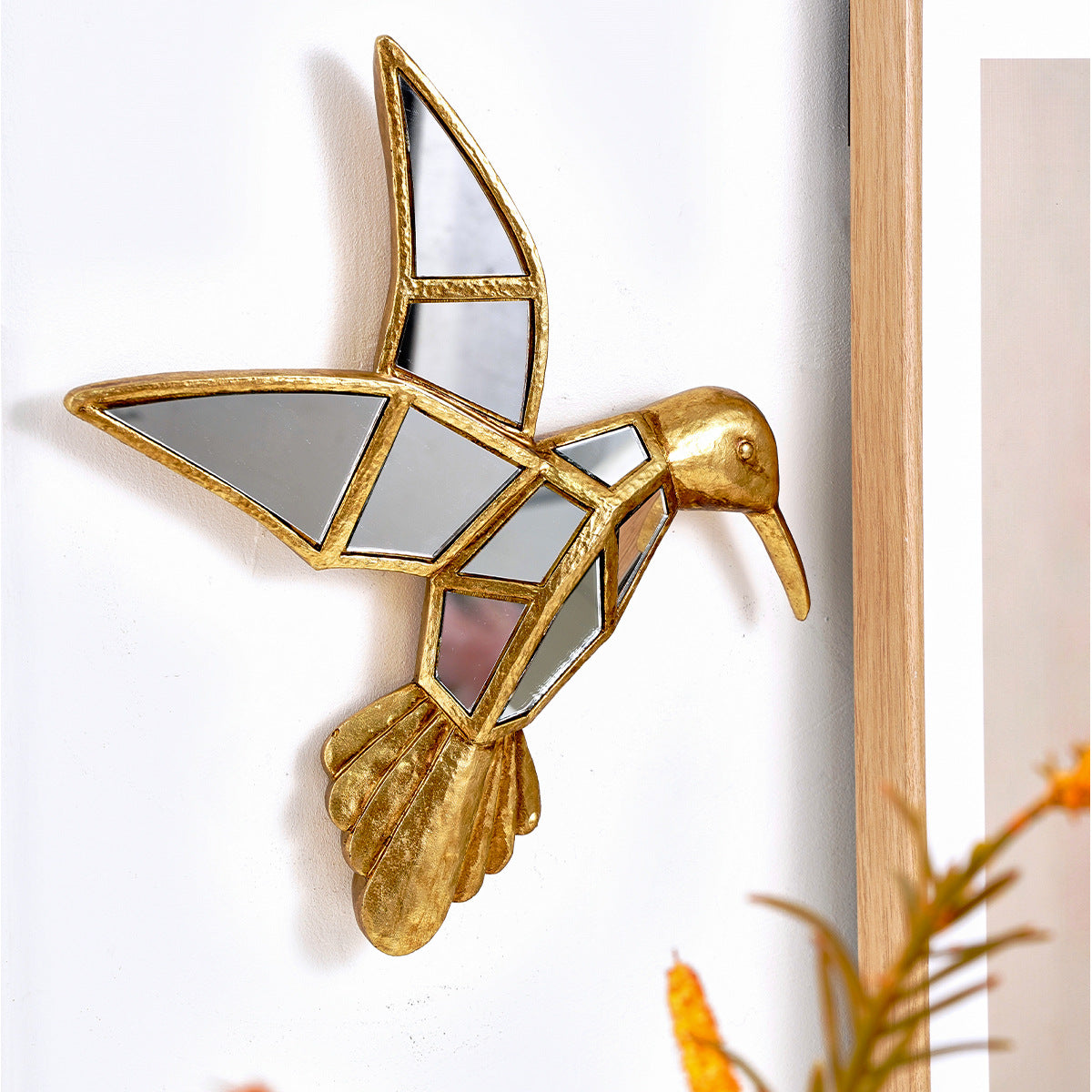 Golden Hummingbird Home Decoration Crafts