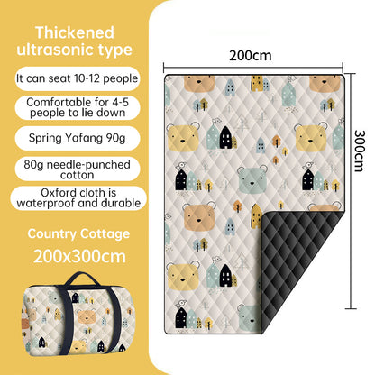 Portable Waterproof & Sandproof Picnic Blanket, Compact Outdoor Mat for Beach, Camping, Hiking, Travel