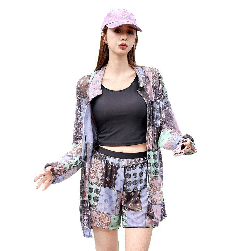 Swimsuit Women Separated Conservative New Long Sleeve Sun Protection Slimming Belly Coverage Three-Piece Set Body Concealing Sport Swimwear