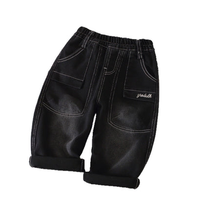 Boys' Cargo Denim Pants