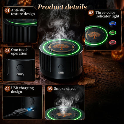 Upgraded Electric Smoker Infuser – Whiskey & Cocktail Smoking Kit, Tabletop Drink Smoke Diffuser, Bartender Tool