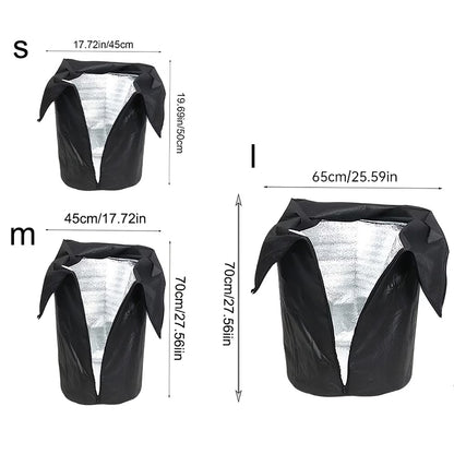 Reusable Oxford Cloth Plant Cover – Windproof Antifreeze Coldproof Tree Root Insulation Bag, Durable Thermal Shield