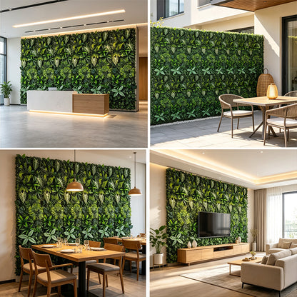 40×120cm Artificial Green Wall Panel – Faux Plant Grass Mat for Door, Background Wall, Party & Home Decor